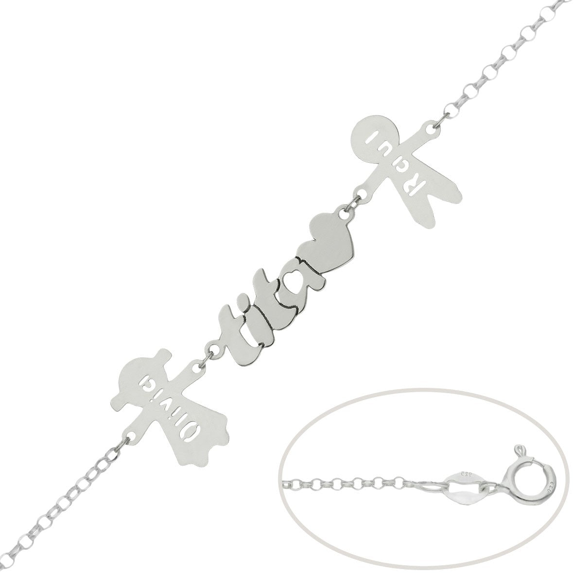 Pulsera Plata Personalizada